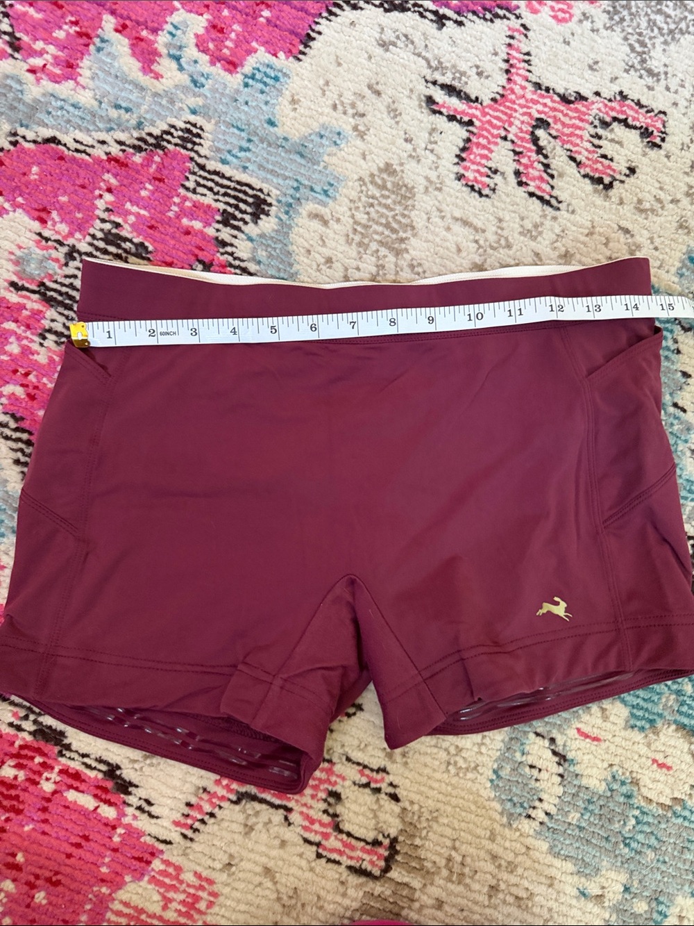 Tracksmith Women's Maroon Performance Run Shorts Large - Picture 9 of 11